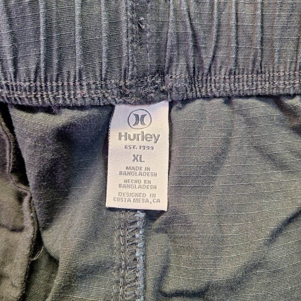 Hurley Mens Relaxed Fit Cargo Jogger Pants Black XL Stretch Ripstop 0980 - Picture 5 of 9